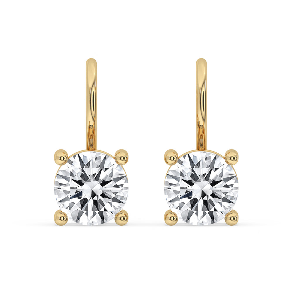 Diamond Dangle Drop Earrings