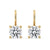 Dangle diamond earrings with sparkling stones for an elegant look.