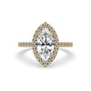 Marquise Diamond Halo Engagement Ring