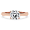 Cathedral Setting Ring In Rose Gold