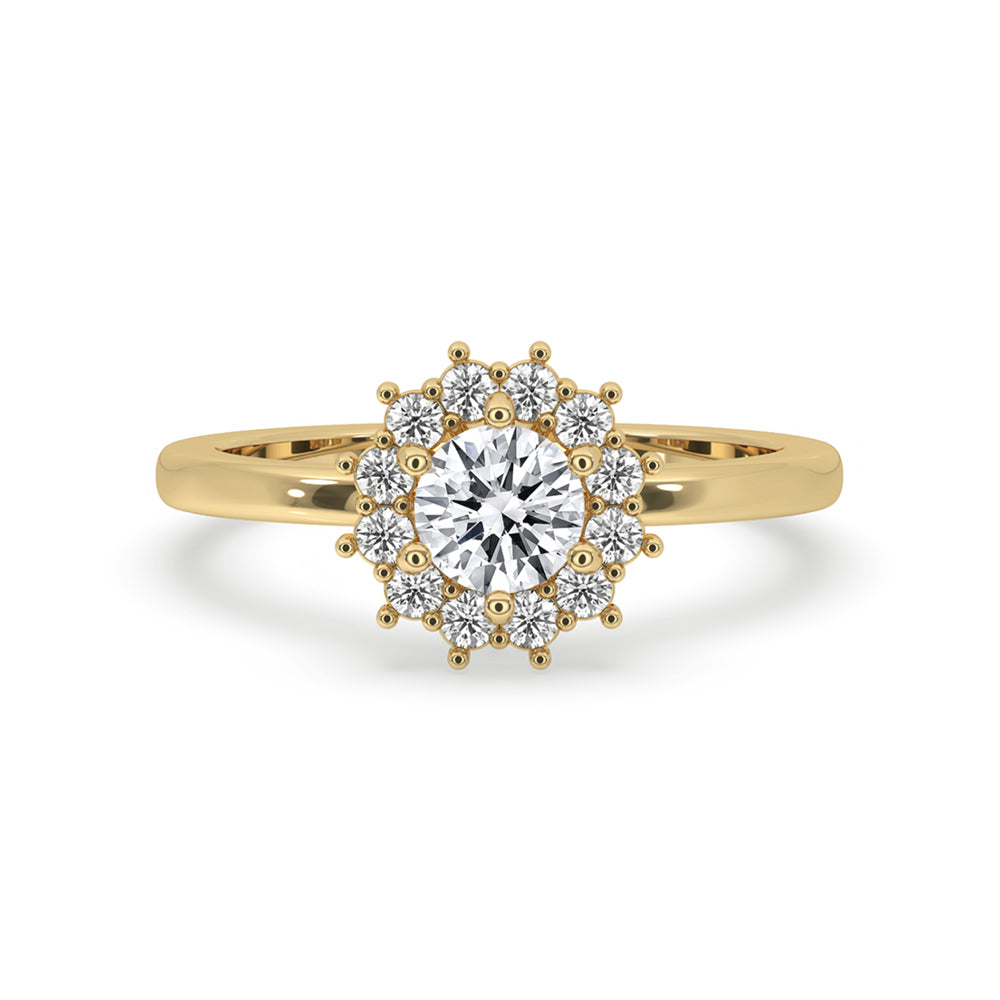 Diamond Cluster Engagement Ring