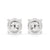 White Gold Diamond Stud Earrings for Women