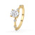 Yellow Gold Pave Engagement Ring