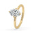 2 Carat Oval Diamond Ring in Classic Claw Prong