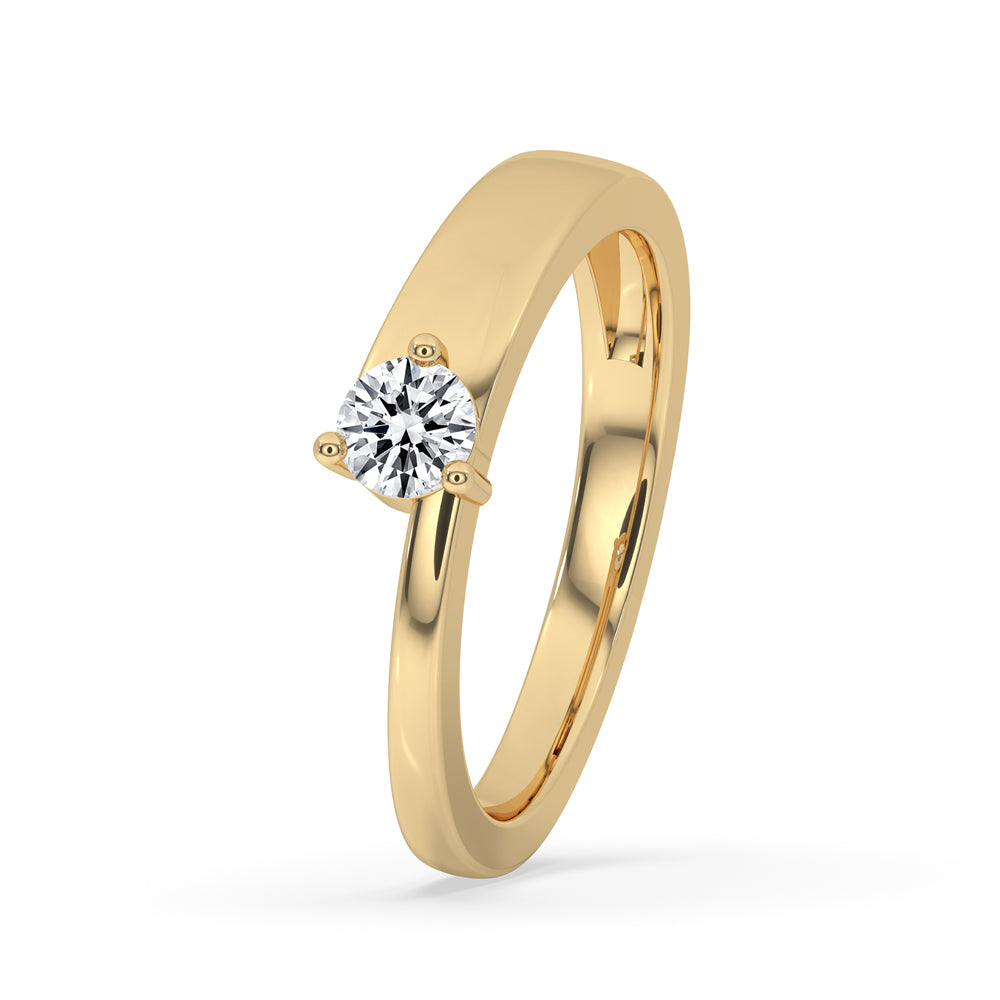 Single Stone Engagement Ring