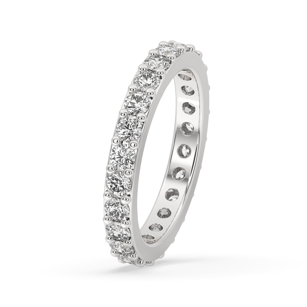 White Gold Eternity Wedding Band