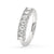 Emerald Cut Half Eternity Band