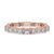 Rose Gold Full Diamond Eternity Rings