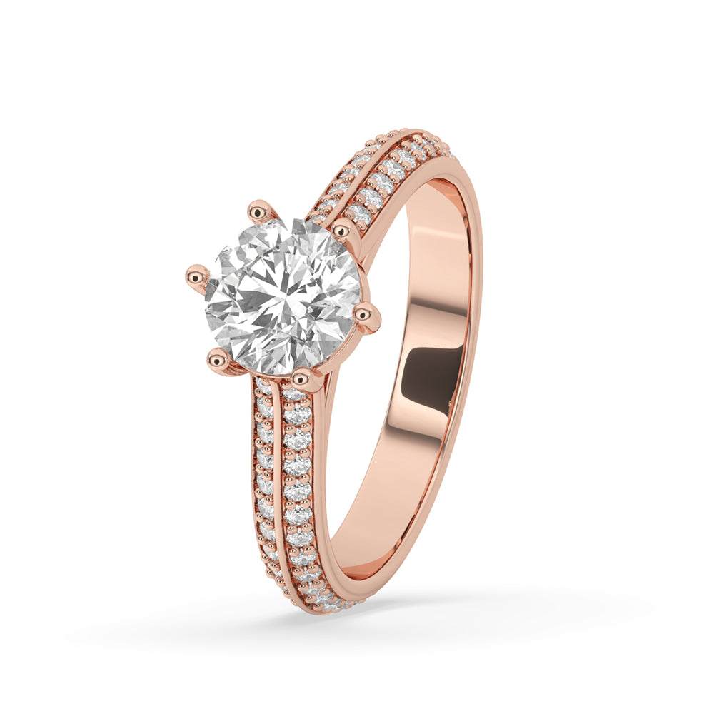 Classic Knife Edge Solitaire Engagement Ring