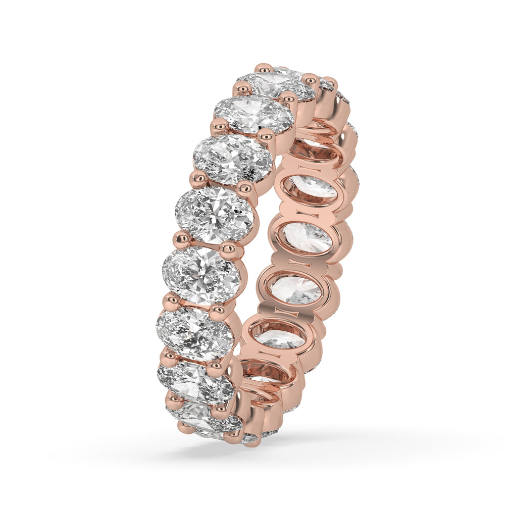 Oval Eternity Wedding Band