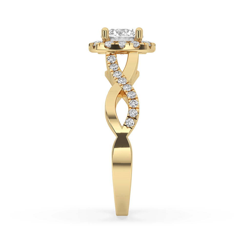 Twist Engagement Ring - Precision Craftsmanship