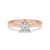 Rose Gold Tapered Shank Engagement Ring