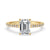 Emerald Cut Pave Engagement Ring