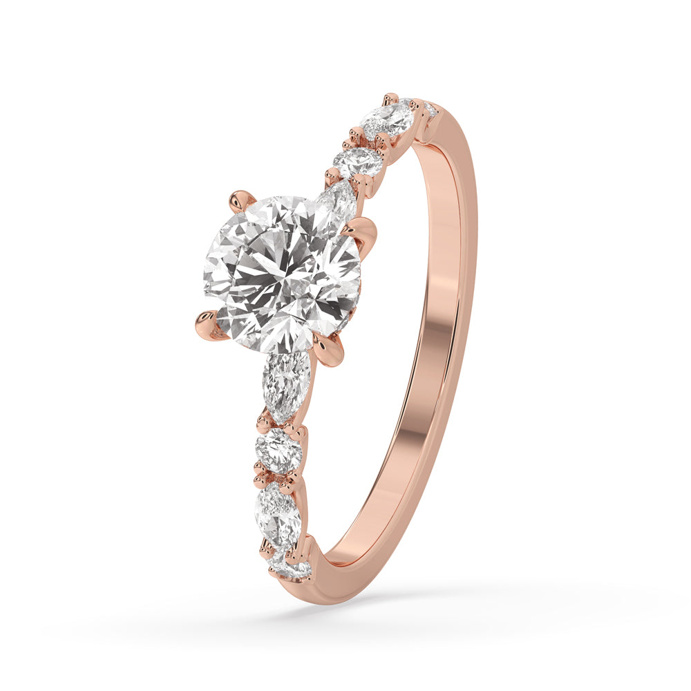 Micro Pavé Hidden Halo Engagement Ring