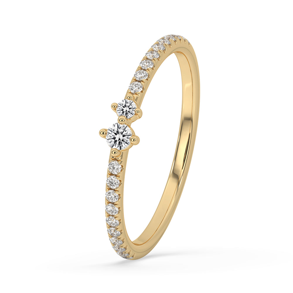 Round diamond wedding band featuring exquisite craftsmanship.
