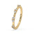 Elegant yellow gold diamond band with a half eternity setting for added sparkle.
