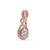 Round Diamond Pendant - Rose Gold