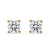 Round diamond stud earrings with classic 4 prong setting for a timeless look.
