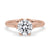 Round diamond solitaire engagement ring with timeless elegance.