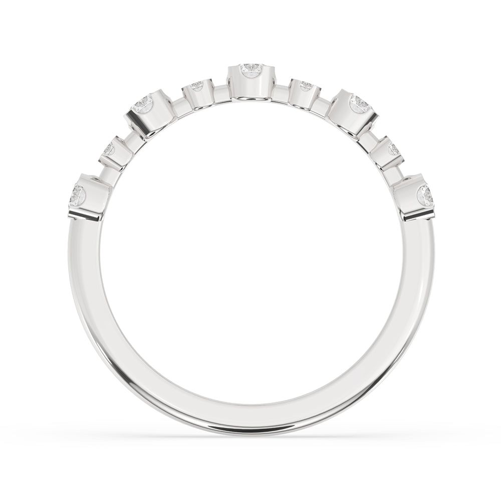 Half Eternity Diamond Wedding Band