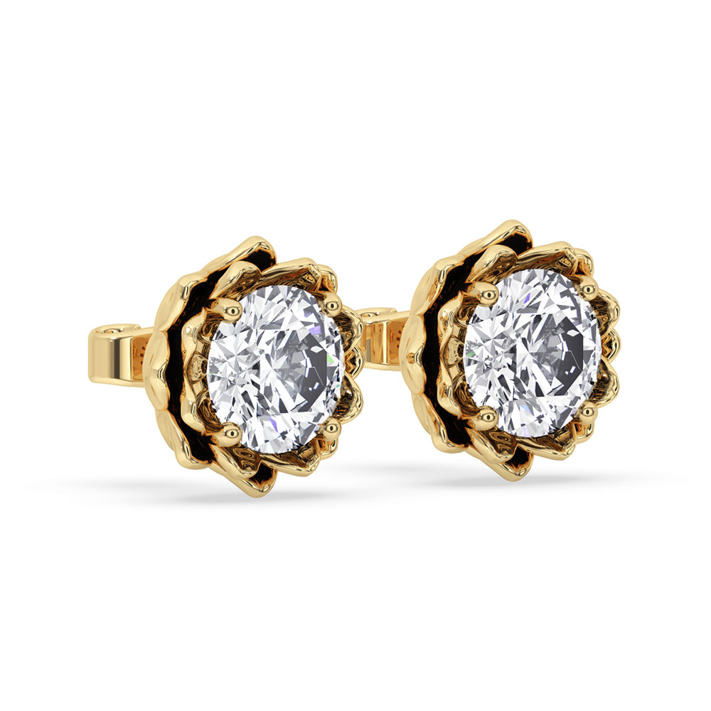 Flower Stud Earrings For Women