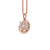 Round diamond pendant necklace showcasing a sparkling centrepiece for timeless beauty and sophistication.
