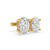 Oval Diamond Stud Earrings