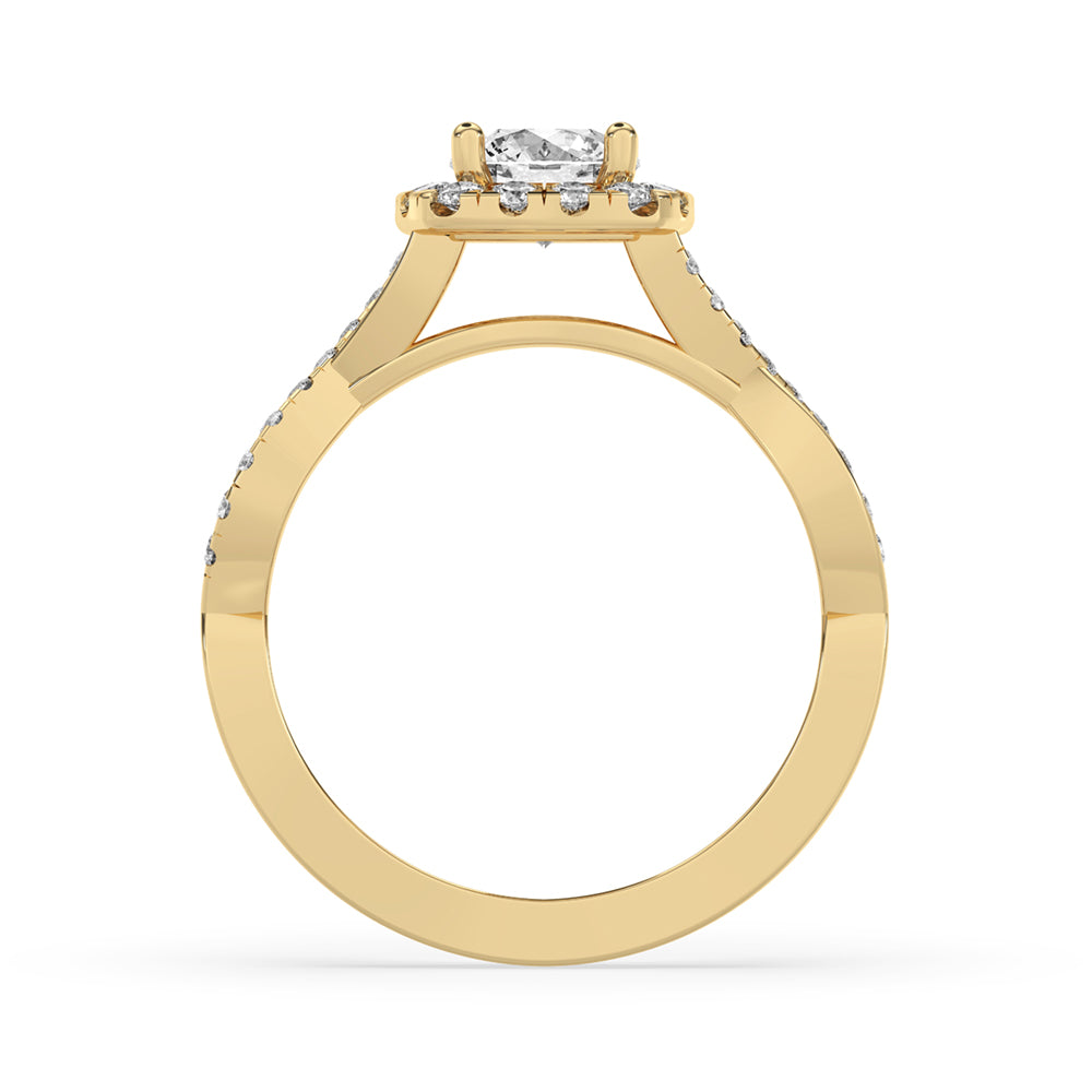 Twist Engagement Ring - Precision Craftsmanship