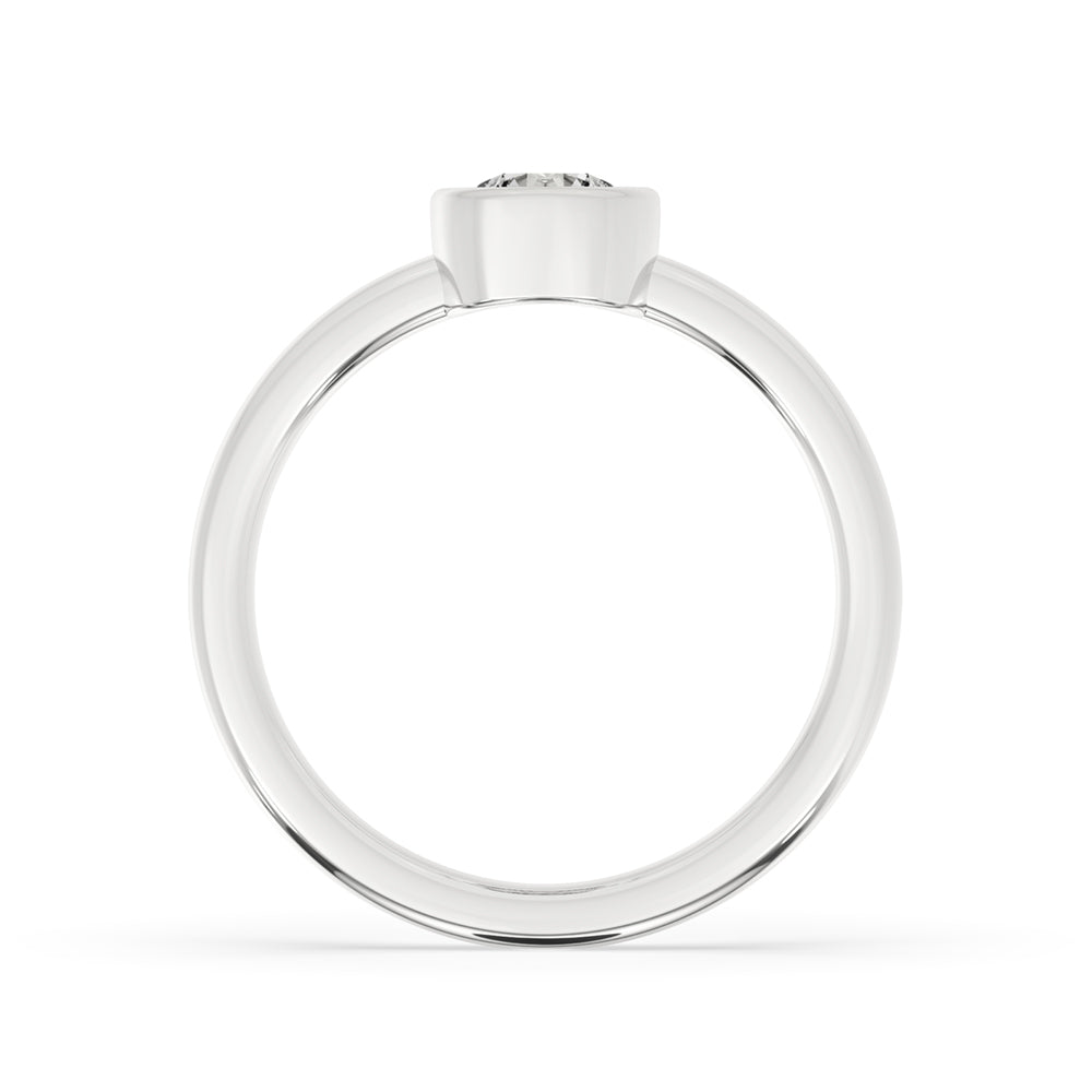 Bezel Engagement Ring