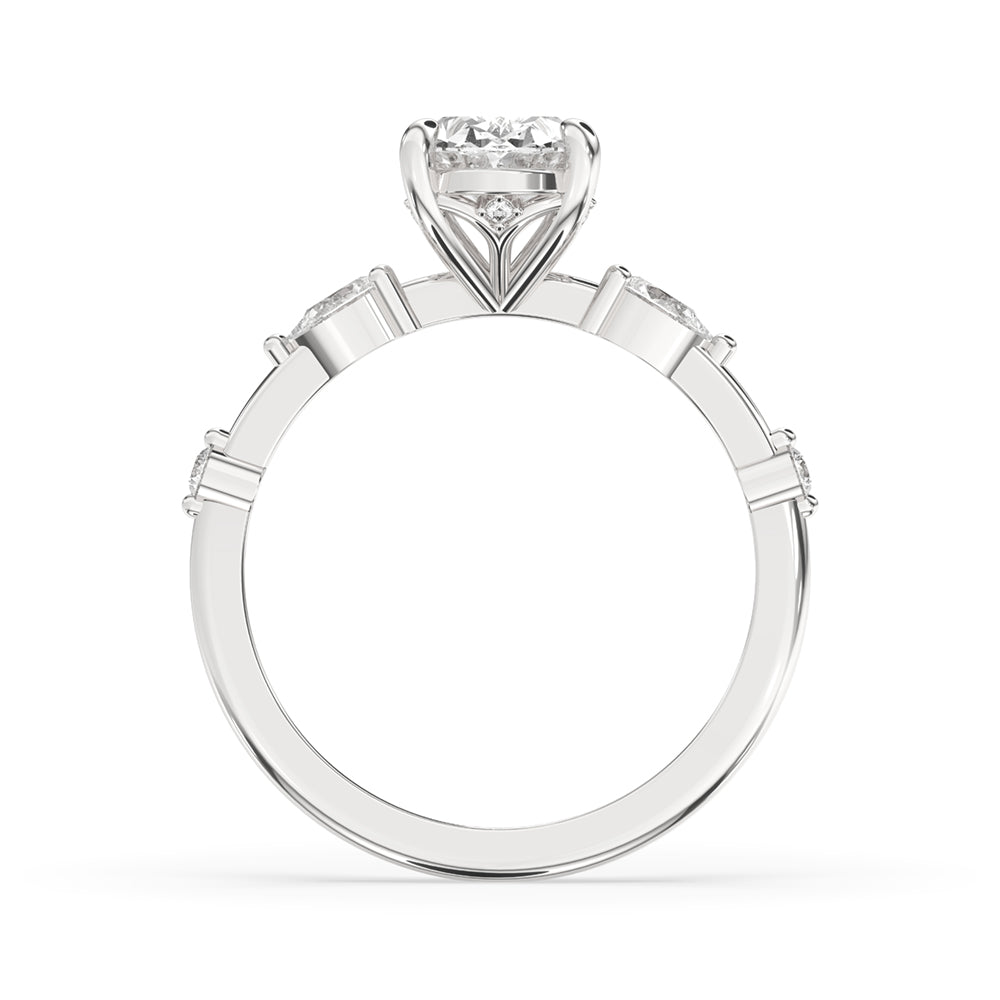 Oval Lab Grown Diamond Engagement Ring