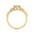 Round Cut Muse Engagement Ring In Yellow Gold