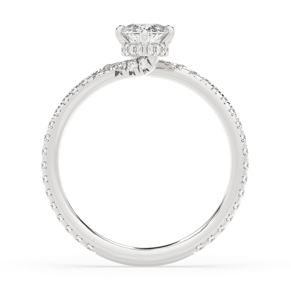 Marquise Pave Engagement Ring