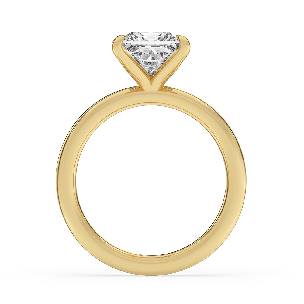 Princess Cut Diamond Solitaire Engagement Ring