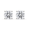 White Gold Diamond Stud Earrings for Women