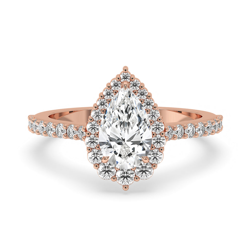 Unique Bridal Ring Sets In Rose Gold