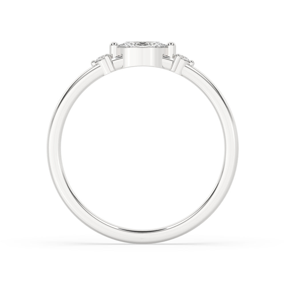 East To West Marquise Diamond Ring