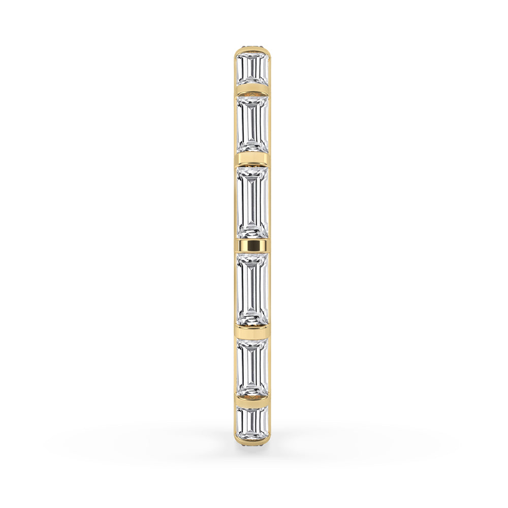 Bar Set Baguette Diamond Wedding Band