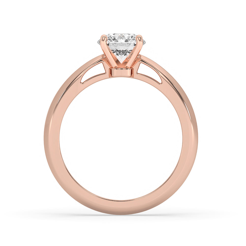 Tapered Shank Engagement Ring