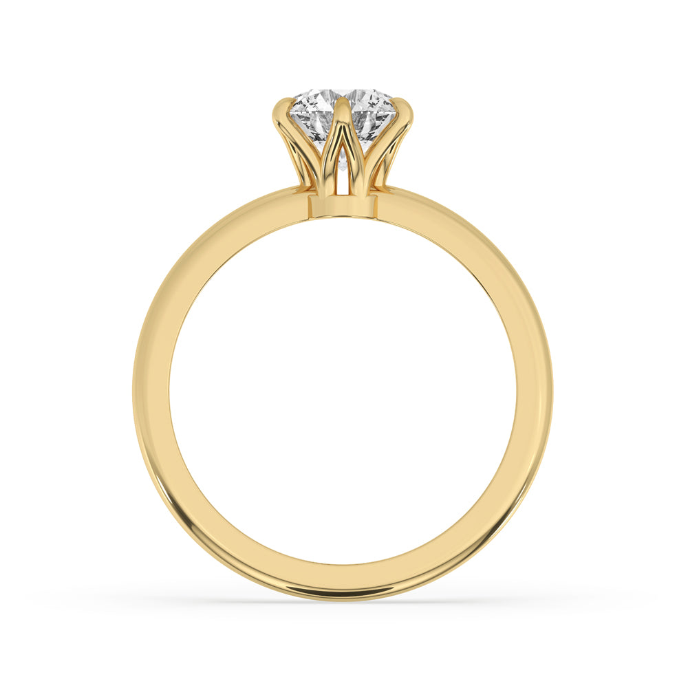 Six Prong Solitaire Engagement Ring