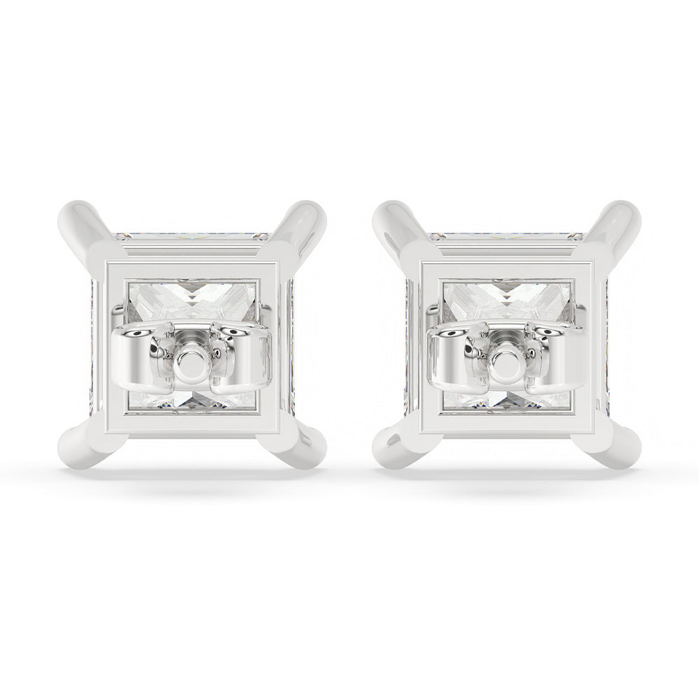 Diamond earrings 1 carat princess cut perfect for any special occasion.