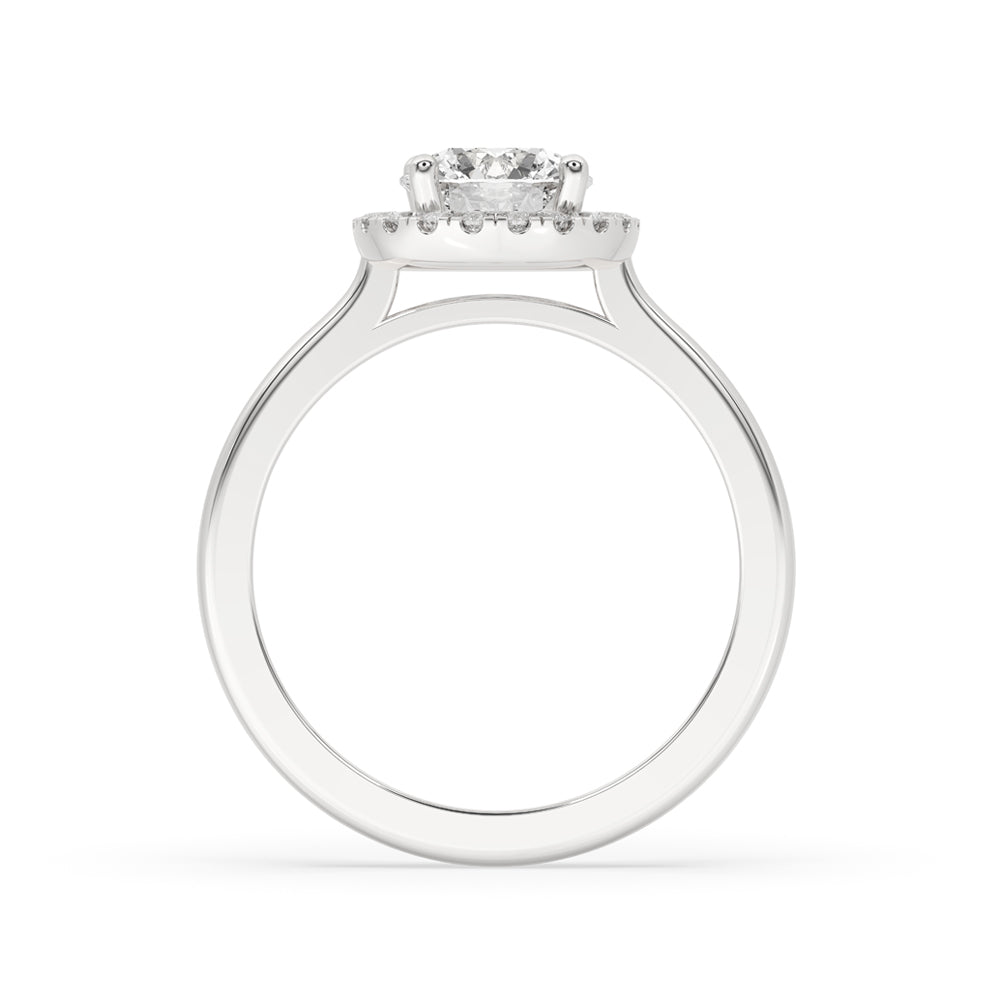 Introducing Our Exquisite Round Halo Engagement Ring