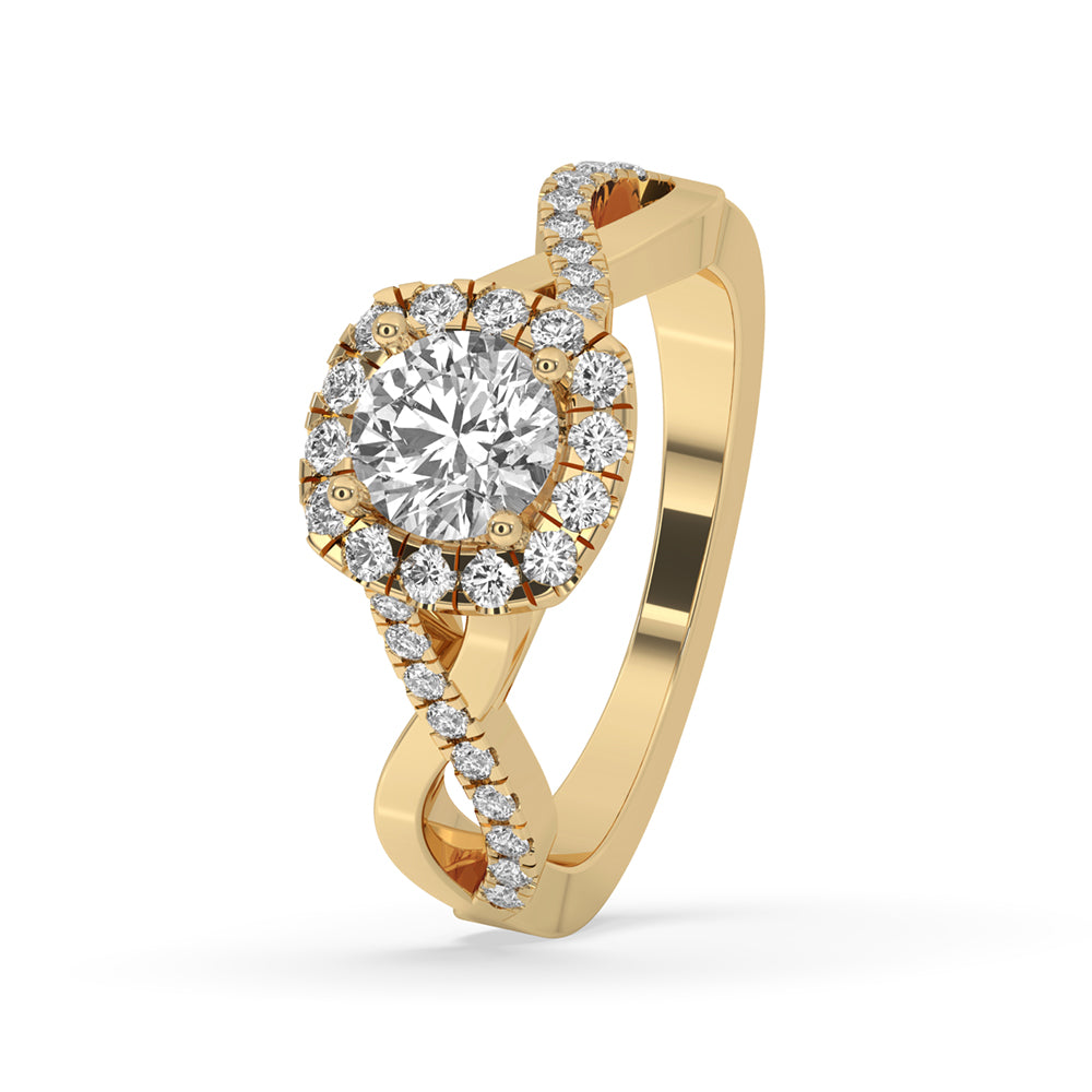 Twist Engagement Ring - Precision Craftsmanship