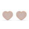 Heart Shaped Diamond Earrings