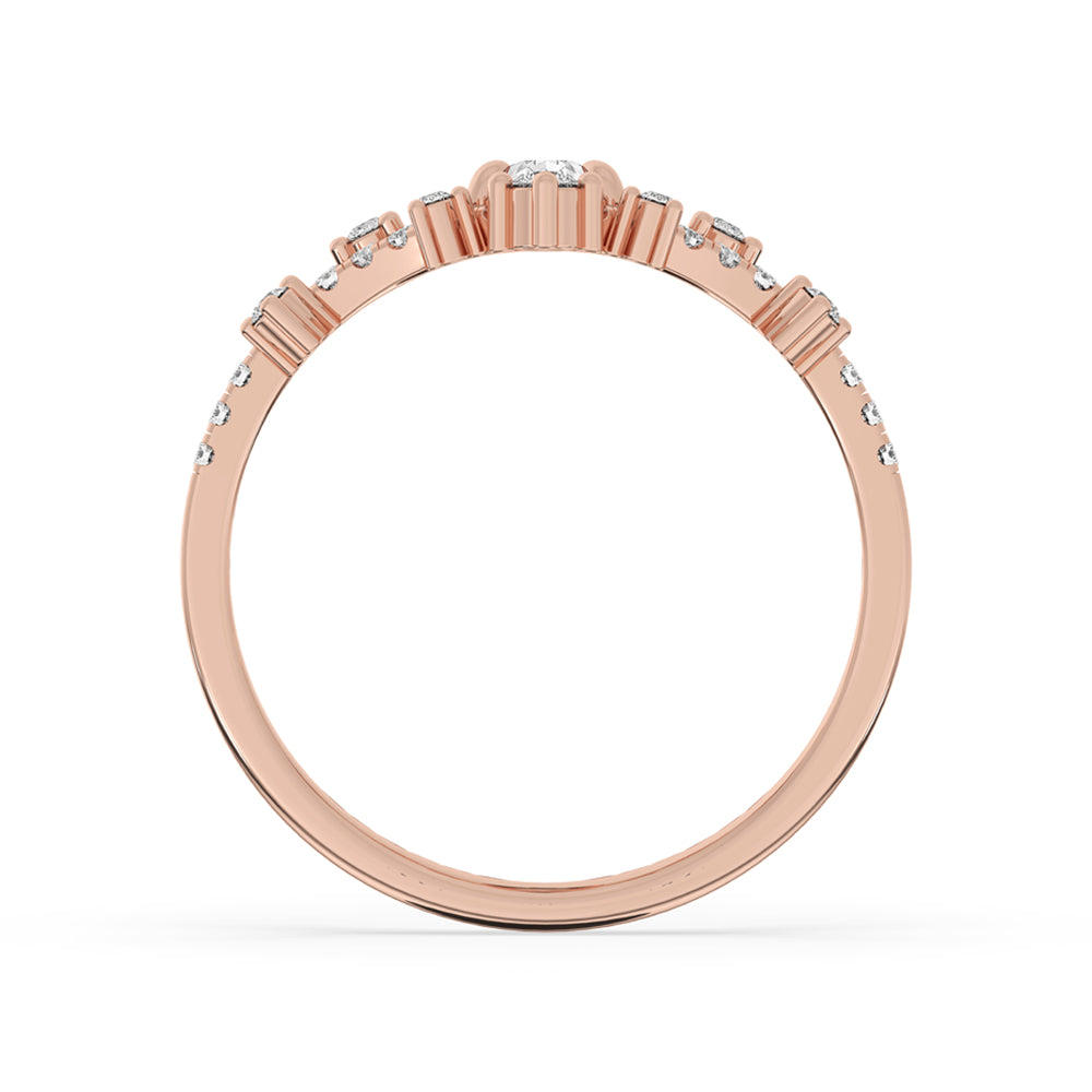 Designer Ring In Rose Gold