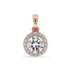 Halo Pendant – Round Cut Diamond