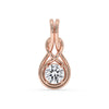 Round Diamond Pendant - Rose Gold