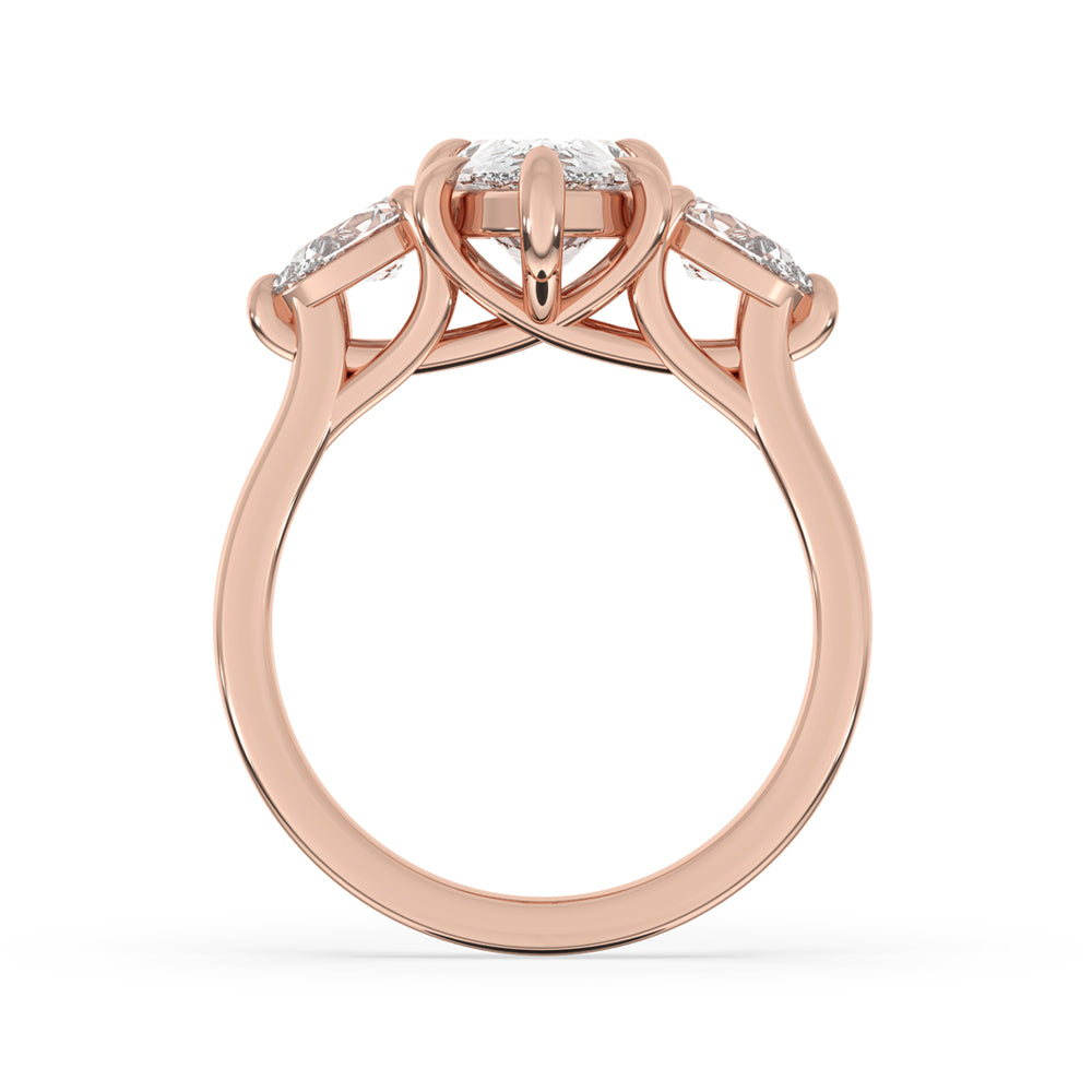 Stunning pear ring in a modern prong setting.
