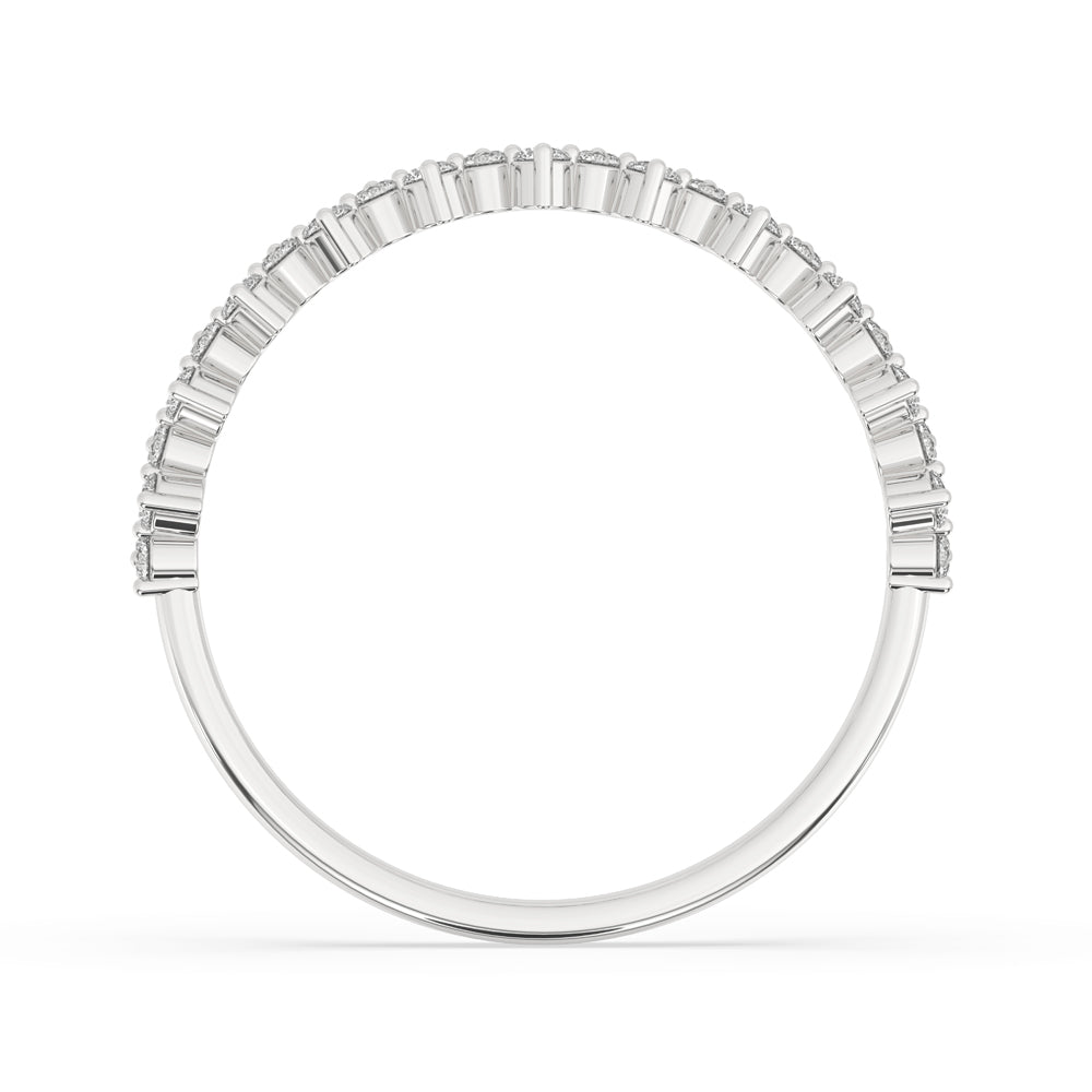 Minimalist wedding band perfect for everyday elegance and comfort.