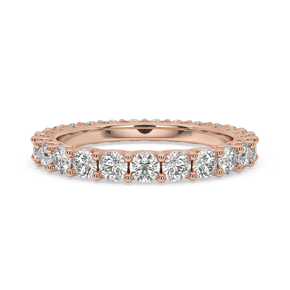 Full Eternity Wedding Band In Rose Gold