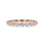 Floating Bubble Diamond Wedding Band In Rose Gold